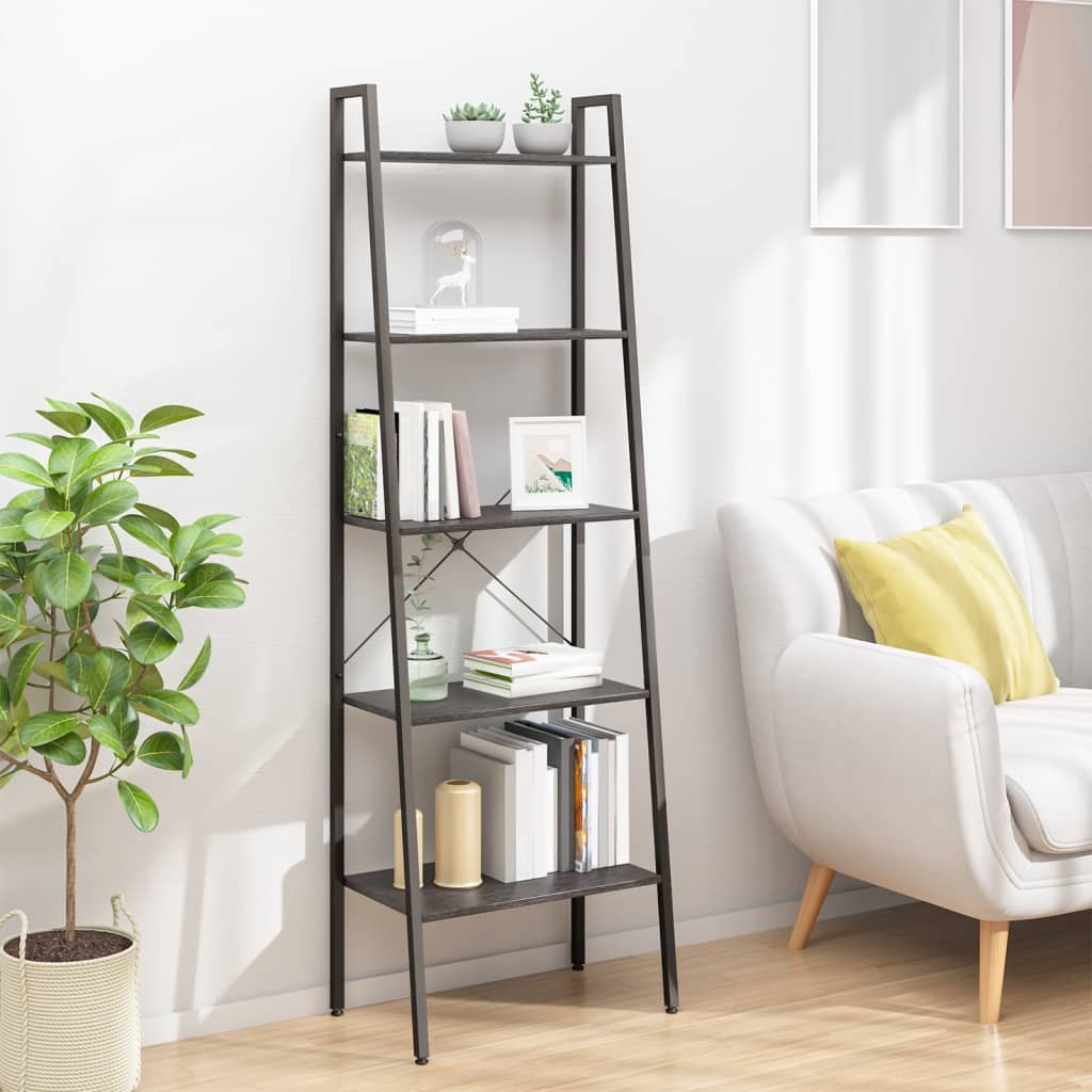 Berkfield 5-Tier Standing Shelf Black 56x35x174 cm
