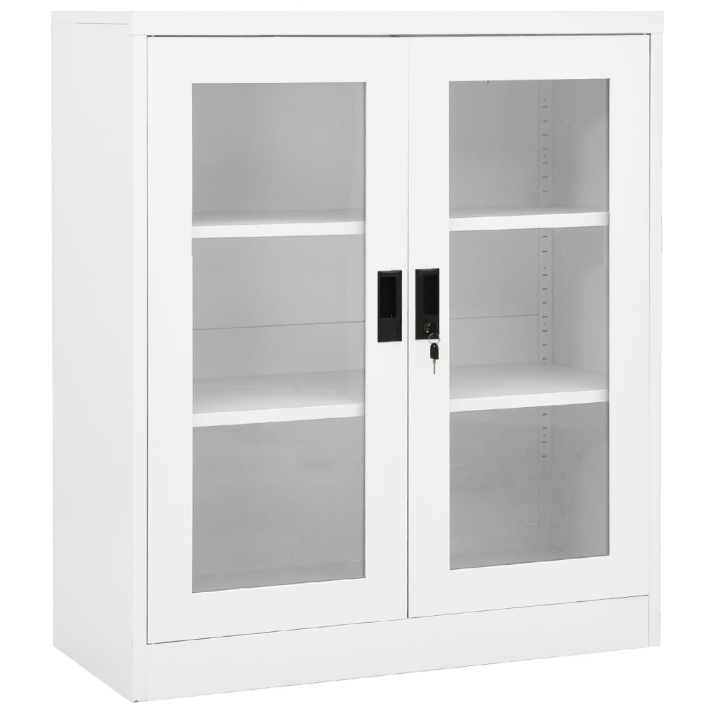 Berkfield Office Cabinet White 90x40x105 cm Steel