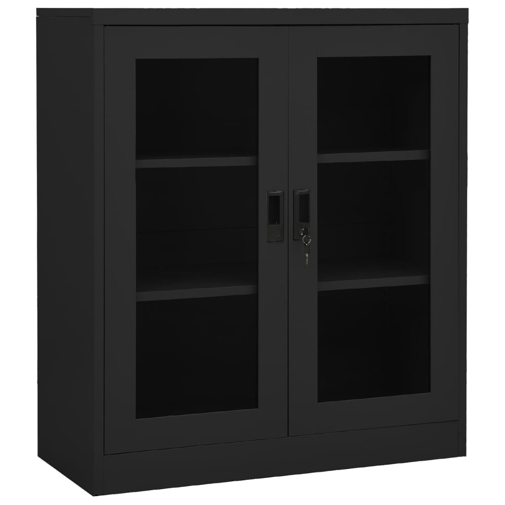 Berkfield Office Cabinet Anthracite 90x40x105 cm Steel