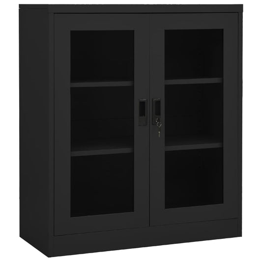 Berkfield Office Cabinet Anthracite 90x40x105 cm Steel