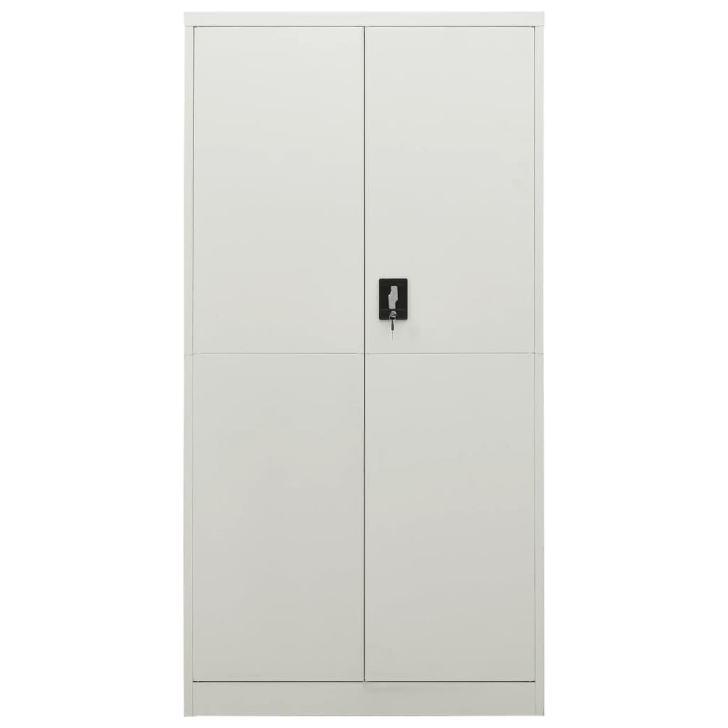 Berkfield Locker Cabinet Light Grey 90x40x180 cm Steel
