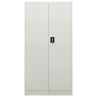Berkfield Locker Cabinet Light Grey 90x40x180 cm Steel