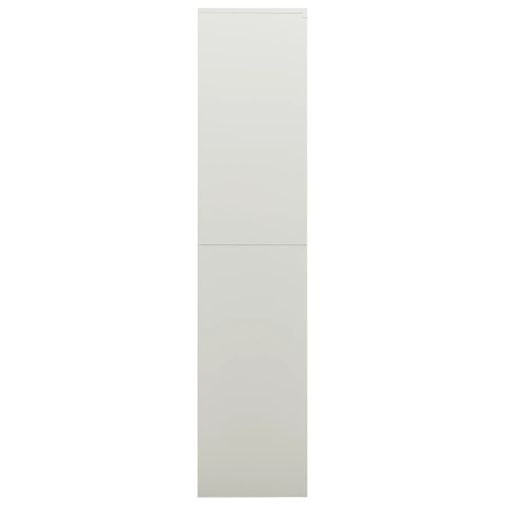 Berkfield Locker Cabinet Light Grey 90x40x180 cm Steel