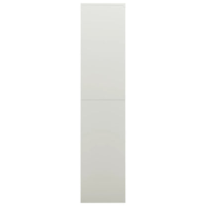 Berkfield Locker Cabinet Light Grey 90x40x180 cm Steel