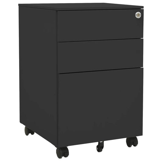 Berkfield Mobile File Cabinet Anthracite 39x45x60 cm Steel