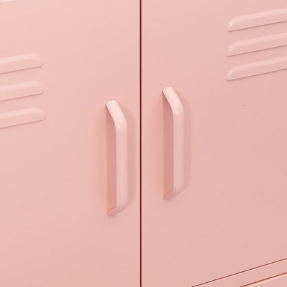 Berkfield Storage Cabinet Pink 80x35x101.5 cm Steel