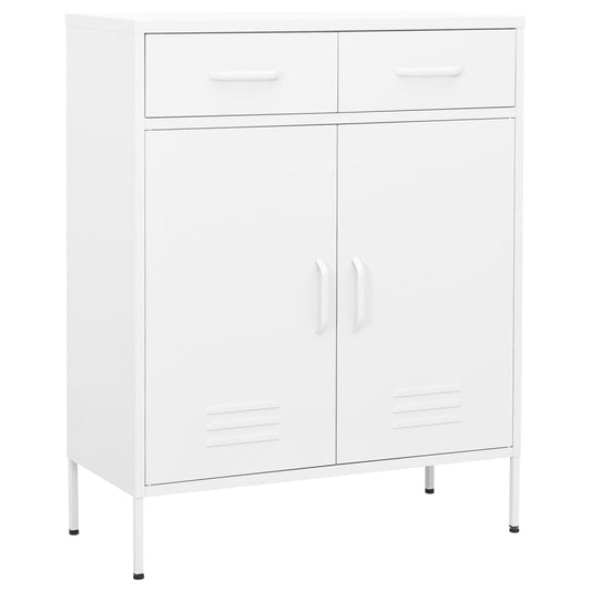 Berkfield Storage Cabinet White 80x35x101.5 cm Steel