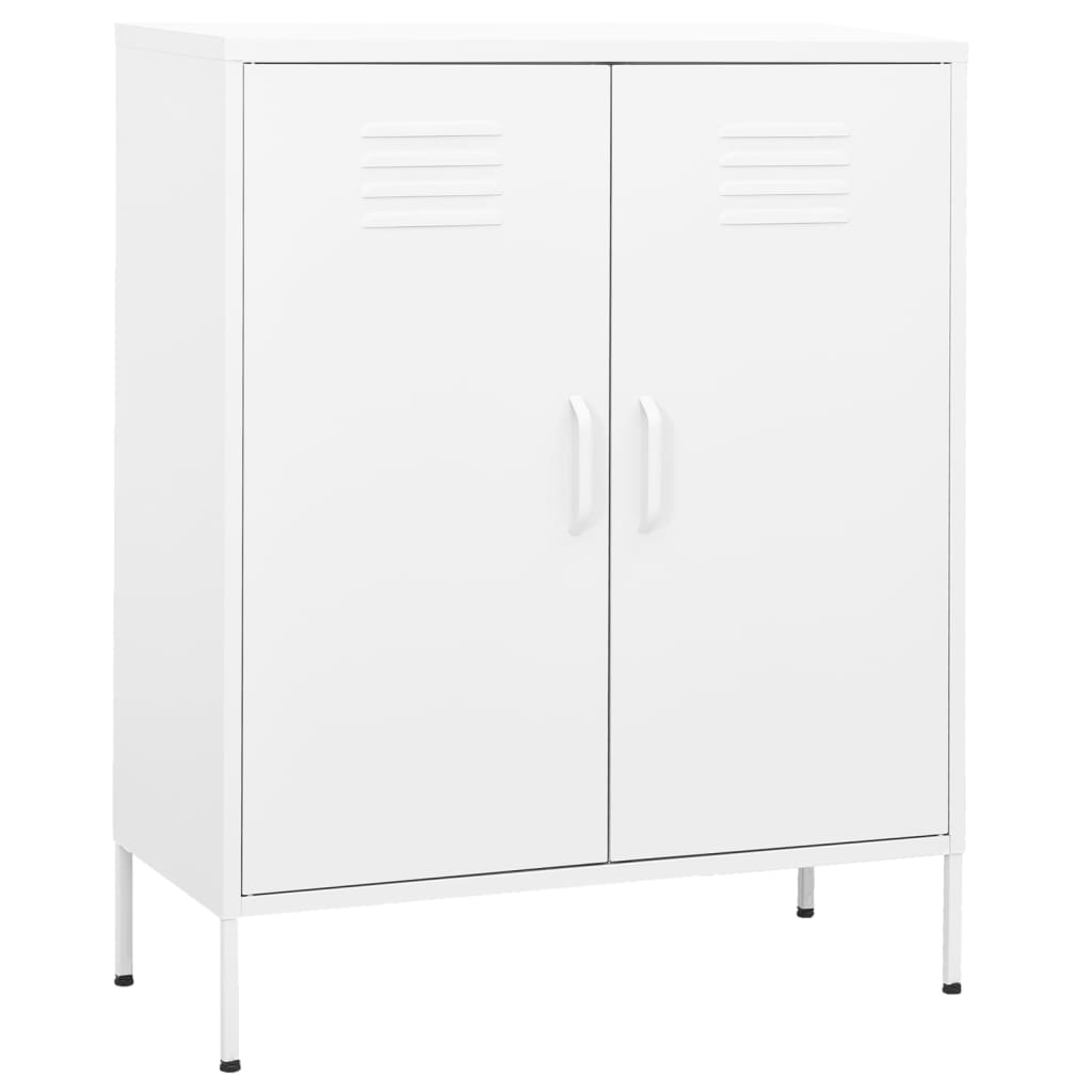 Berkfield Storage Cabinet White 80x35x101.5 cm Steel