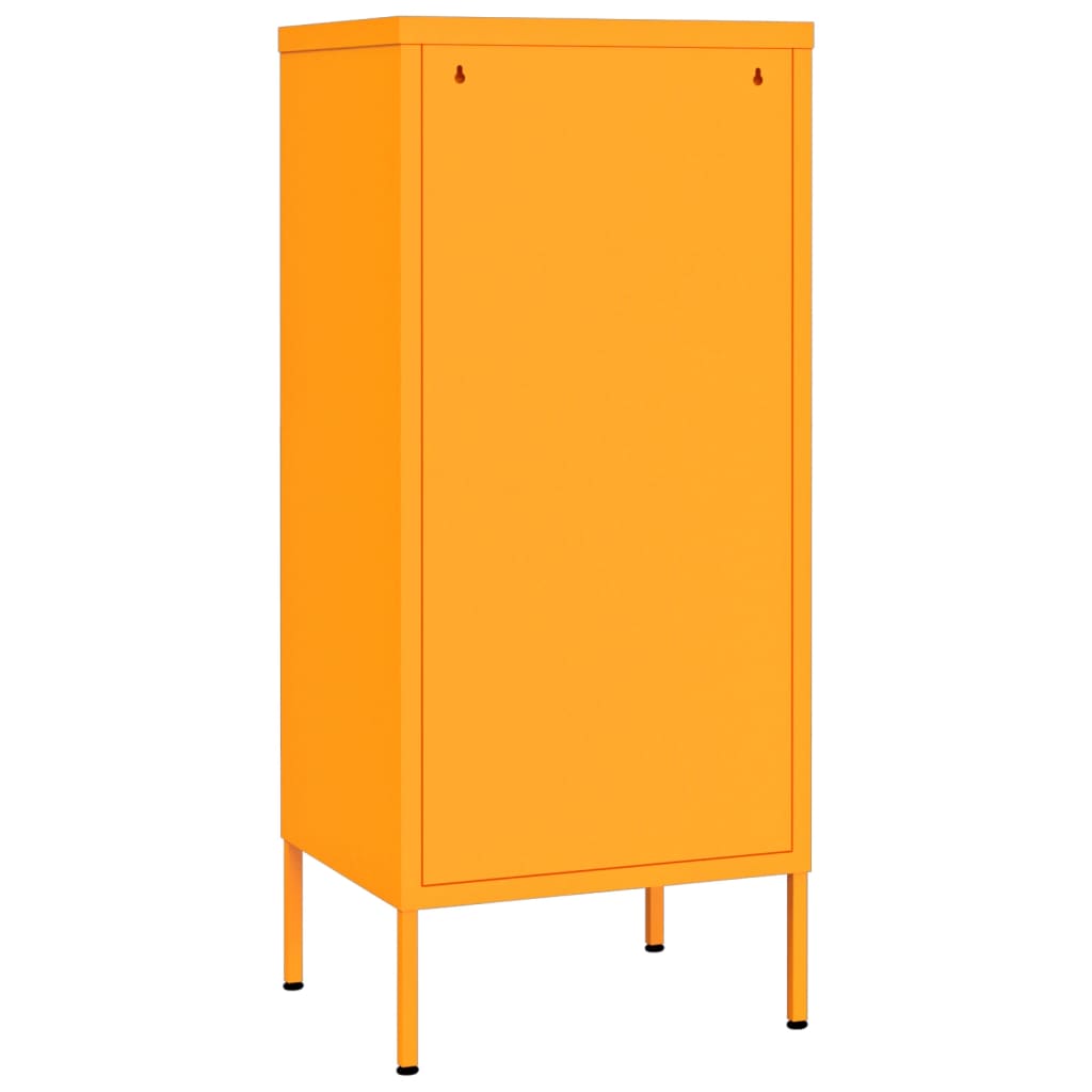 Berkfield Storage Cabinet Mustard Yellow 42.5x35x101.5 cm Steel