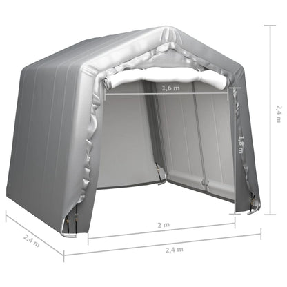 Berkfield Storage Tent 240x240 cm Steel Grey