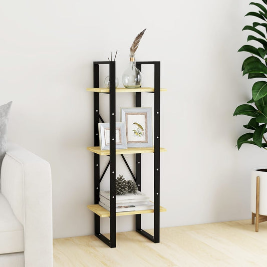 Berkfield 3-Tier Book Cabinet 40x30x105 cm Solid Pinewood