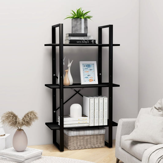 Berkfield Storage Shelf Black 60x30x105 cm Engineered Wood