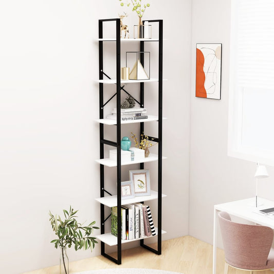 Berkfield Storage Shelf White 60x30x210 cm Engineered Wood