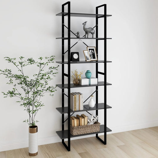 Berkfield High Cabinet Grey 80x30x210 cm Engineered Wood