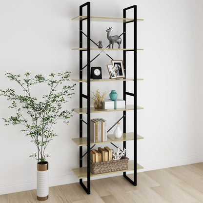 Berkfield High Cabinet Sonoma Oak 80x30x210 cm Engineered Wood