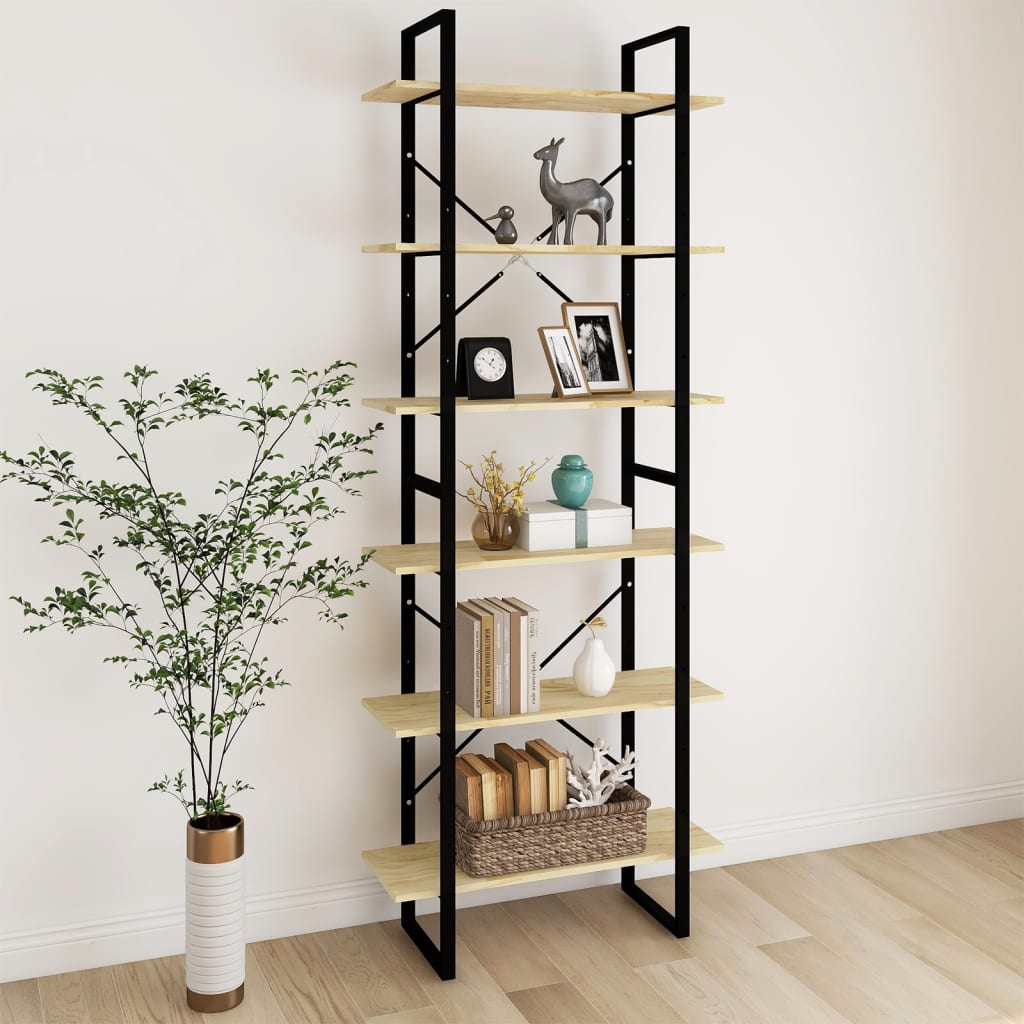 Berkfield High Cabinet 80x30x210 cm Solid Pine Wood