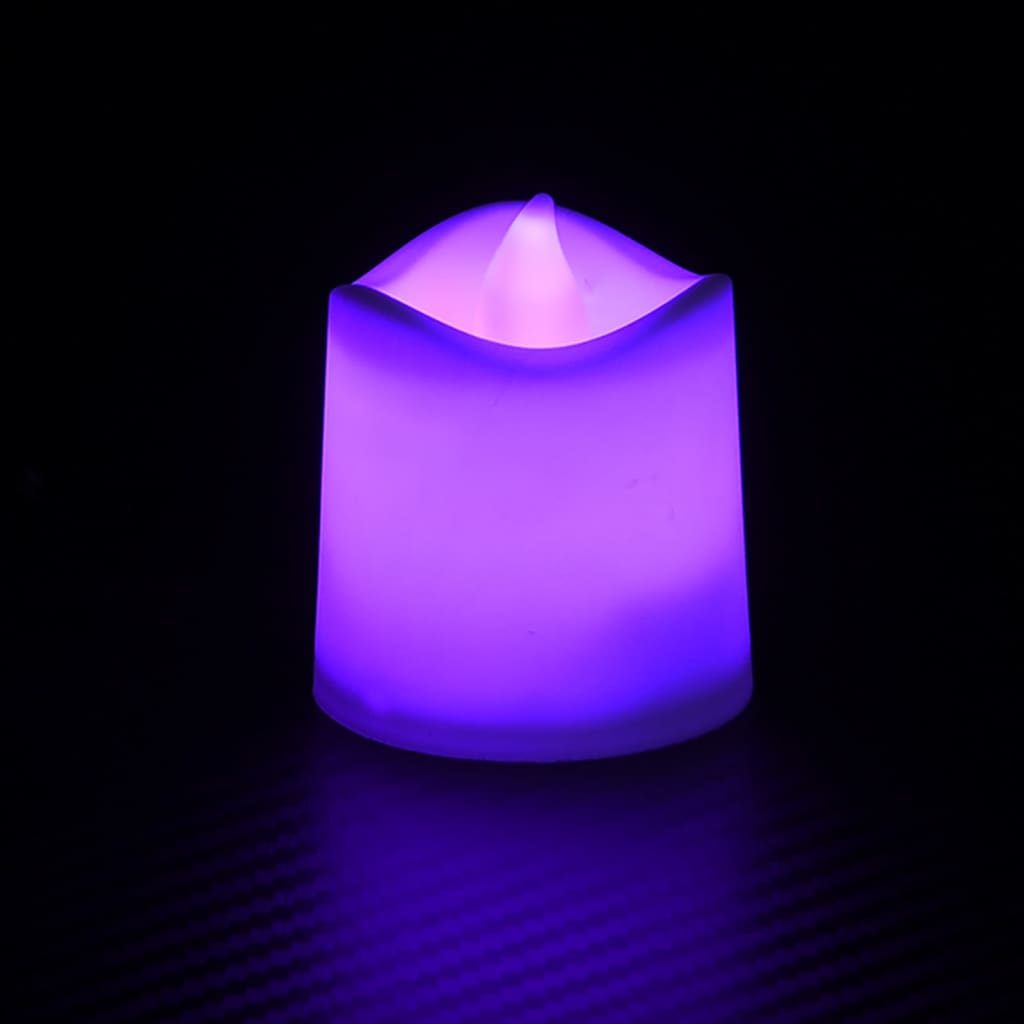 Berkfield Flameless Electric Tea Lights LED Candles 24 pcs Colourful