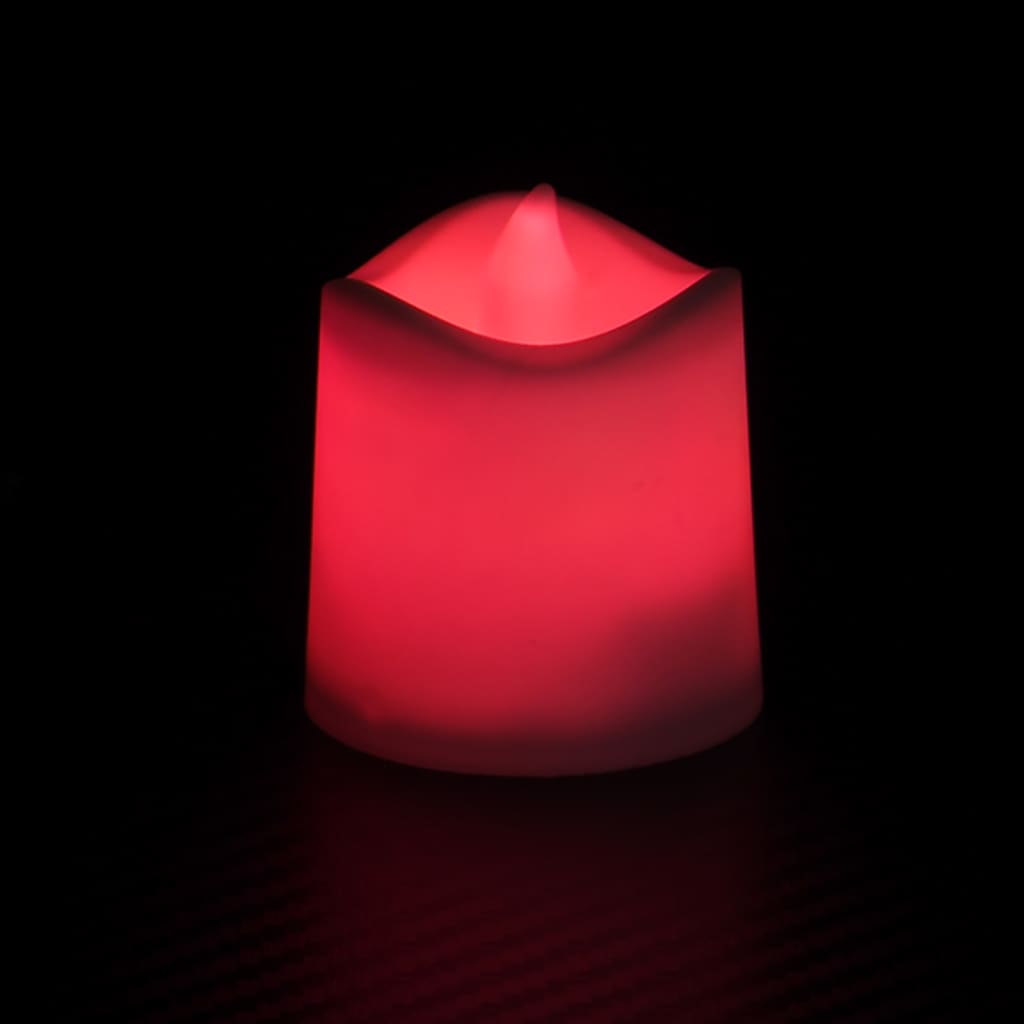 Berkfield Flameless Electric Tea Lights LED Candles 24 pcs Colourful