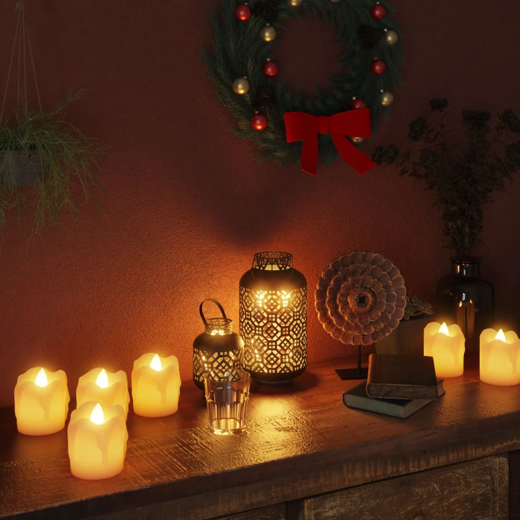 Berkfield Flameless Electric Tea Lights LED Candles 50 pcs Warm White