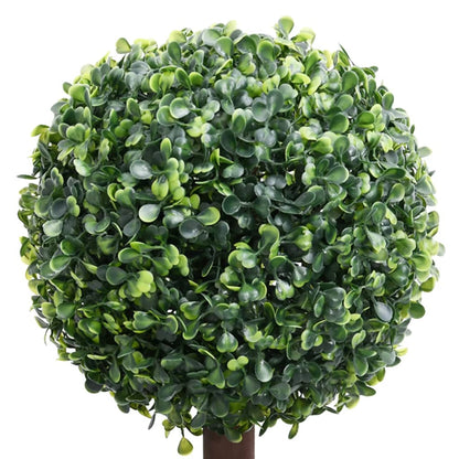 Berkfield Artificial Boxwood Plant with Pot Ball Shaped Green 118 cm