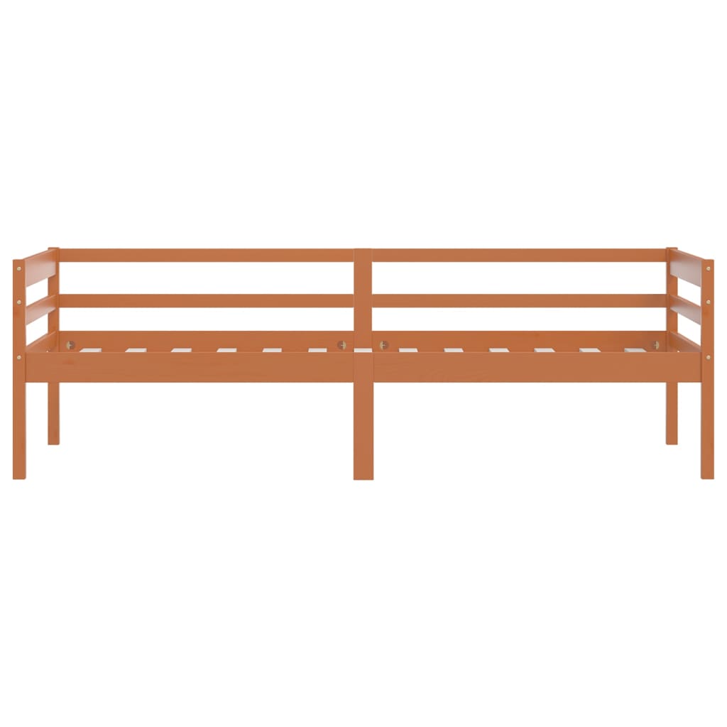 Berkfield Bed Frame Honey Brown Solid Pinewood 90x200 cm