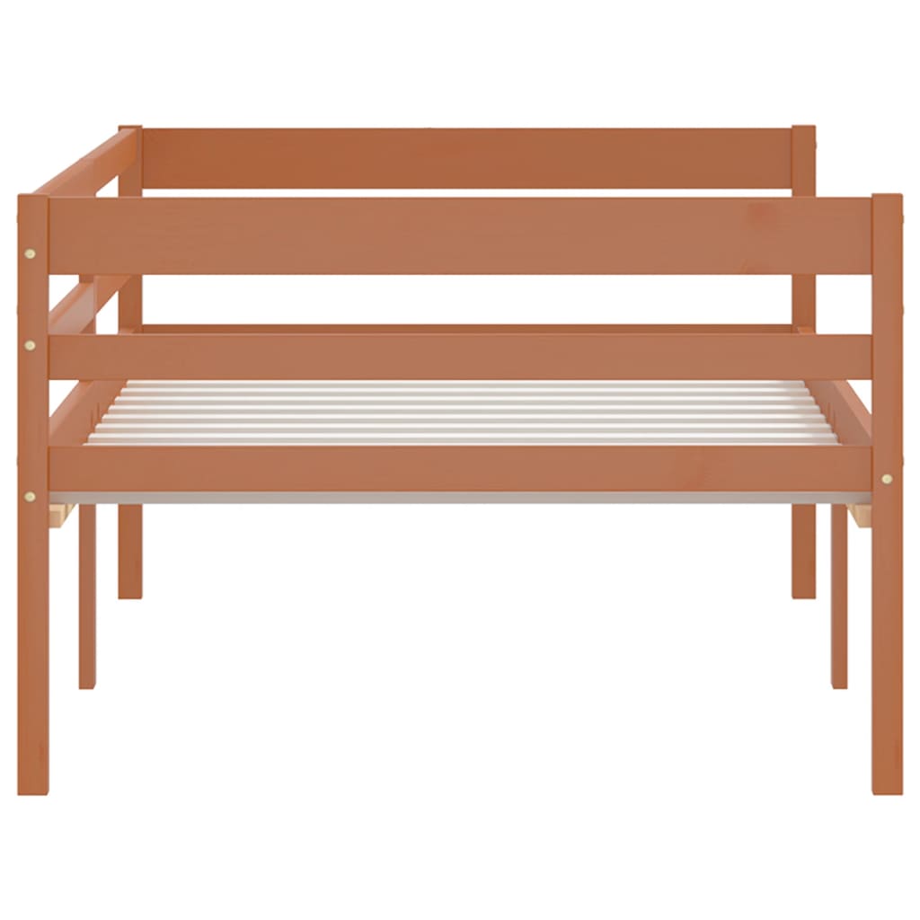 Berkfield Bed Frame Honey Brown Solid Pinewood 90x200 cm