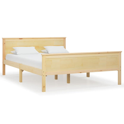 Berkfield Bed Frame Solid Wood Pine 140x200 cm