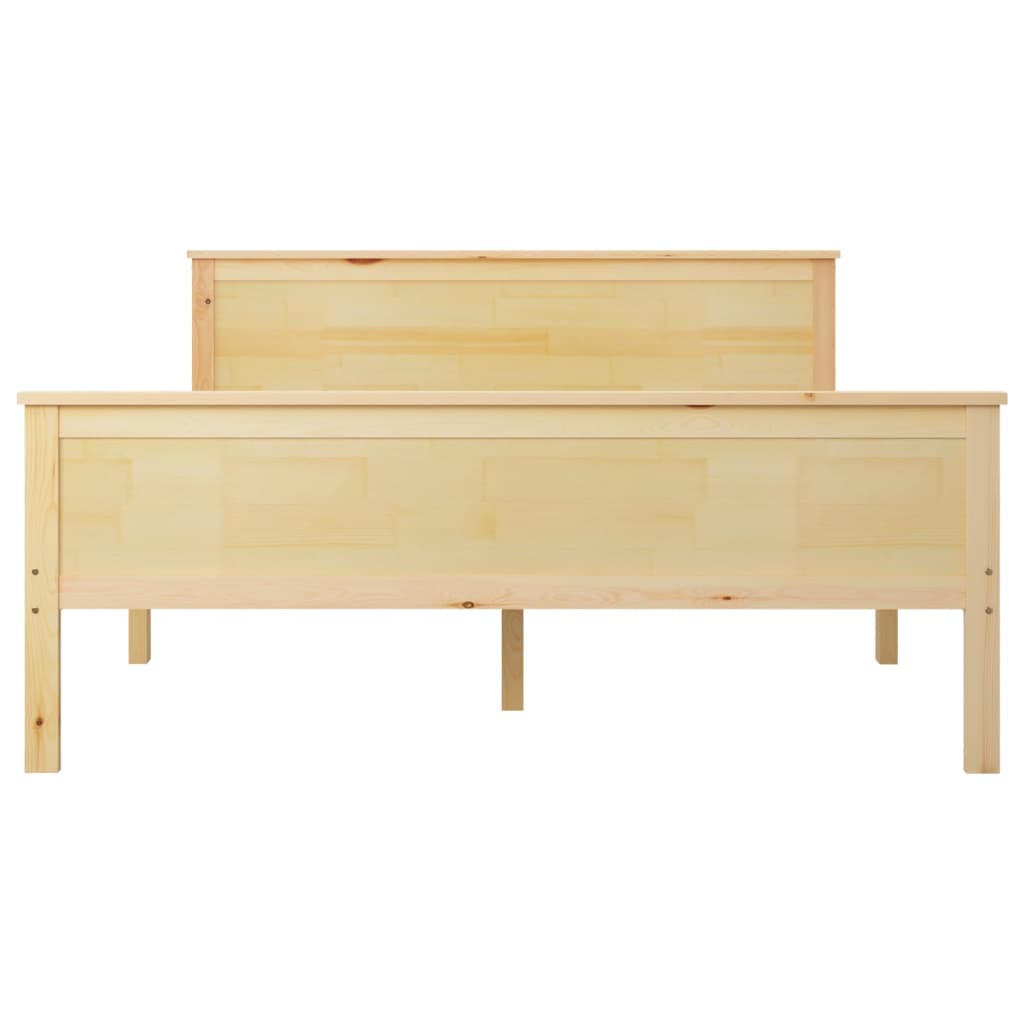 Berkfield Bed Frame Solid Wood Pine 140x200 cm