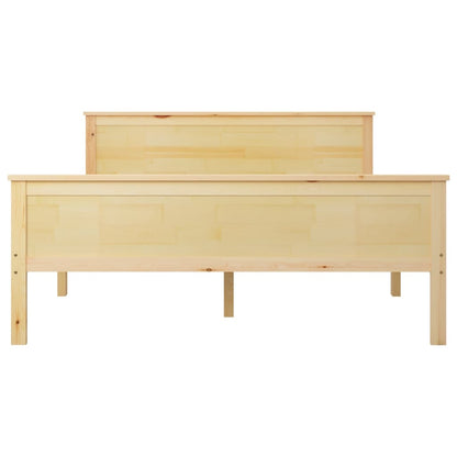 Berkfield Bed Frame Solid Wood Pine 140x200 cm