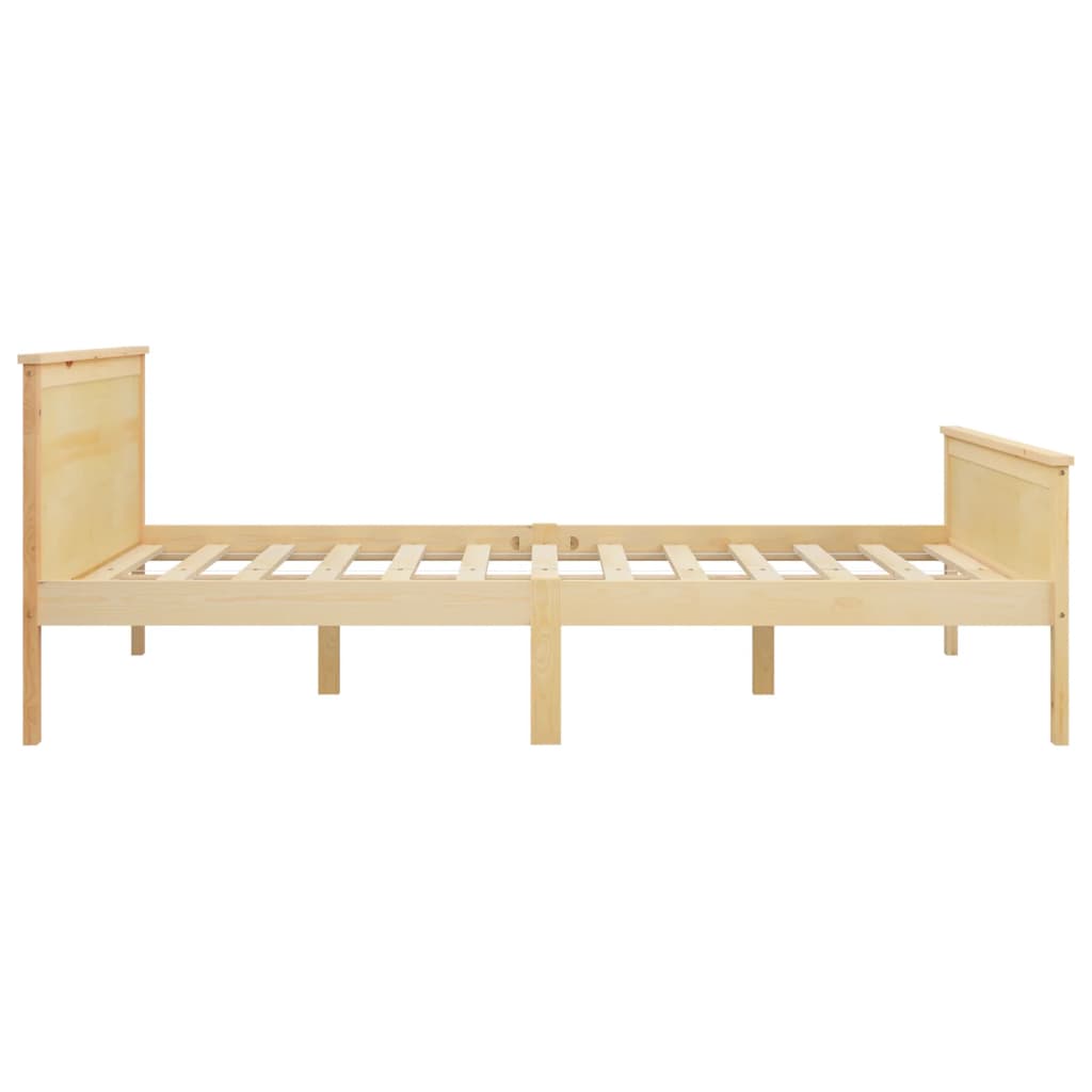 Berkfield Bed Frame Solid Wood Pine 140x200 cm