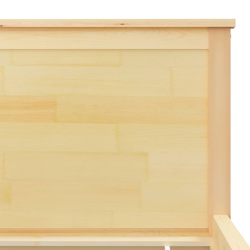 Berkfield Bed Frame Solid Wood Pine 140x200 cm