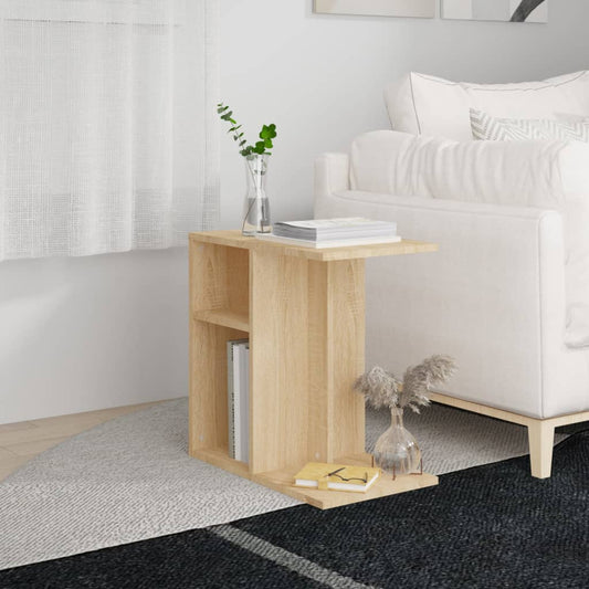 Berkfield Side Table Sonoma Oak 50x30x50 cm Engineered Wood