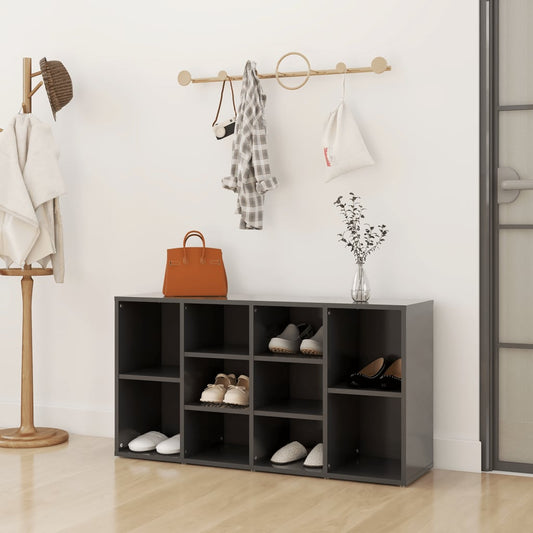 Berkfield Shoe Bench Grey 103x30x54.5 cm Engineered Wood