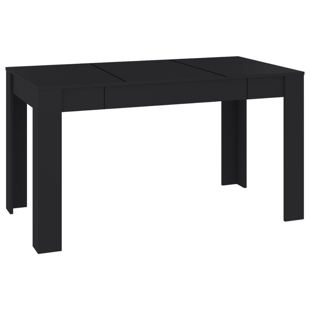Berkfield Dining Table Black 140x74.5x76 cm Engineered Wood
