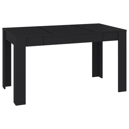 Berkfield Dining Table Black 140x74.5x76 cm Engineered Wood
