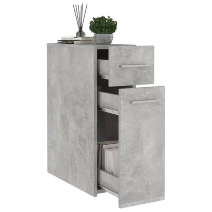 Berkfield Apothecary Cabinet Concrete Grey 20x45.5x60 cm Engineered Wood