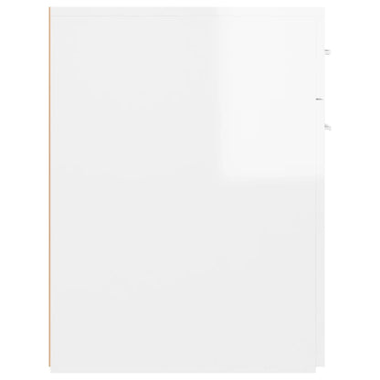 Berkfield Apothecary Cabinet High Gloss White 20x45.5x60 cm Engineered Wood