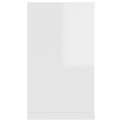 Berkfield Wall Cube Shelf 4 pcs High Gloss White 80x15x26.5cm Engineered Wood