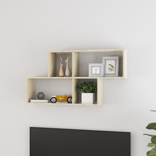 Berkfield Wall Shelf Sonoma Oak 100x18x53 cm Engineered Wood