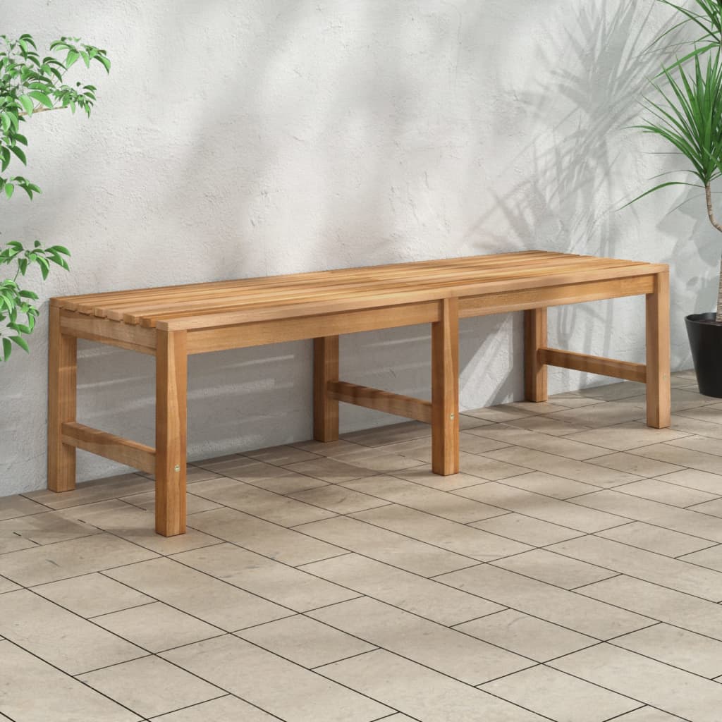 Berkfield Garden Bench 150 cm Solid Teak Wood