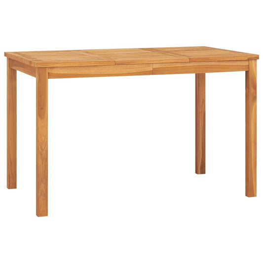 Berkfield Garden Dining Table 120x70x77 cm Solid Teak Wood