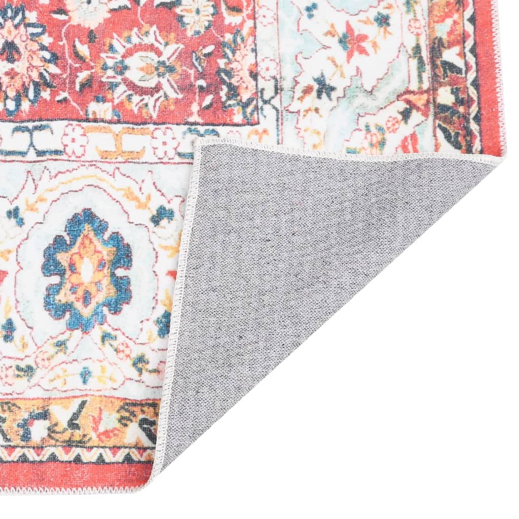 Berkfield Printed Rug Washable Foldable Multicolour 120x170 cm Polyester