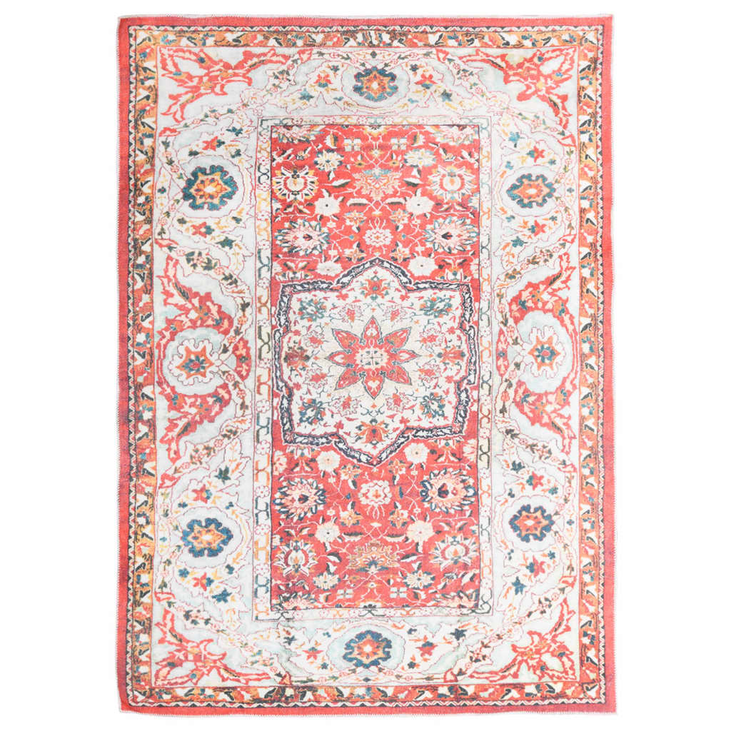Berkfield Printed Rug Washable Foldable Multicolour 160x230 cm Polyester