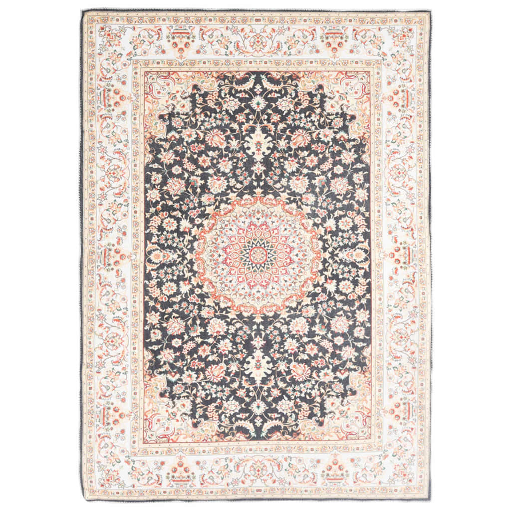 Berkfield Printed Rug Washable Foldable Multicolour 160x230 cm Polyester