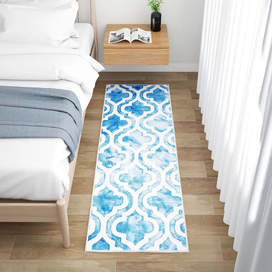 Berkfield Printed Carpet Runner Washable Foldable 60x200 cm Polyester