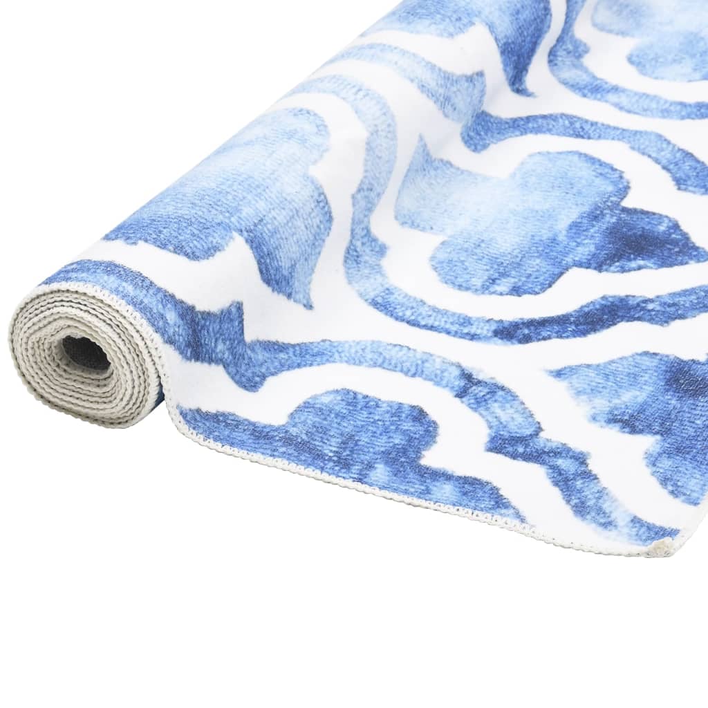 Berkfield Printed Carpet Runner Washable Foldable 80x300 cm Polyester