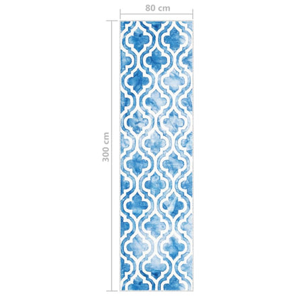 Berkfield Printed Carpet Runner Washable Foldable 80x300 cm Polyester