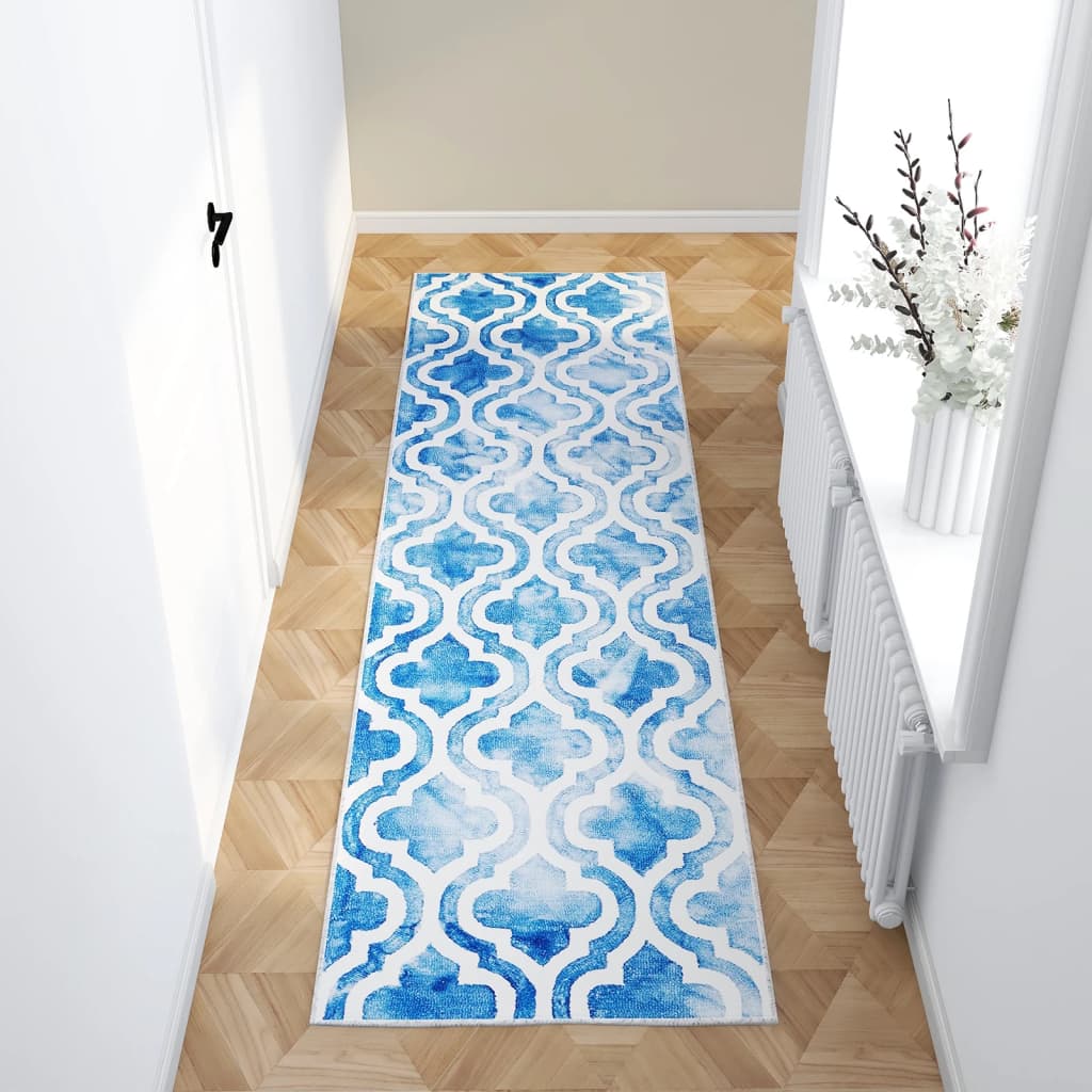 Berkfield Printed Carpet Runner Washable Foldable 80x300 cm Polyester