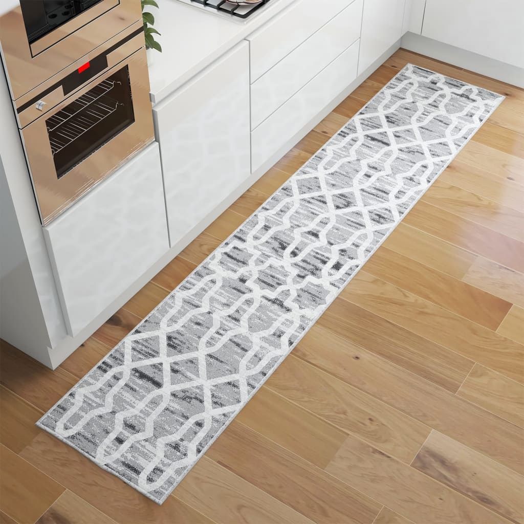 Berkfield Printed Carpet Runner Washable Foldable 60x300 cm Polyester