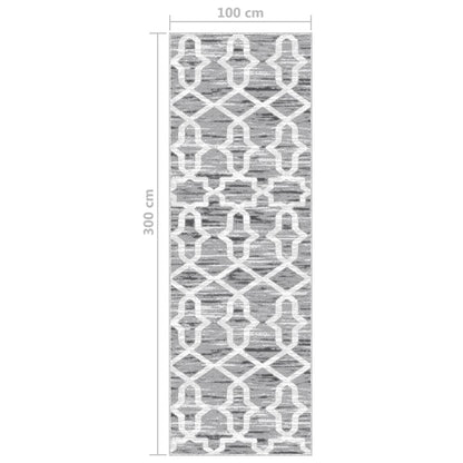 Berkfield Printed Carpet Runner Washable Foldable 100x300 cm Polyester